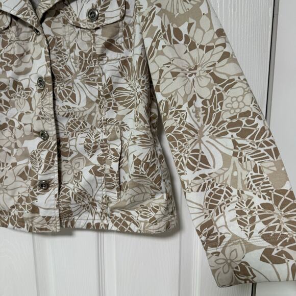 Addition by Chico's Women's Floral Button Front Jacket Size 1 - Picture 5 of 11